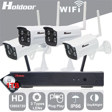 4CH Wireless Wifi Camera Kit 1080P Wi Fi NVR Security System 720P HD ...