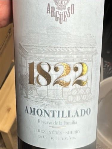 N V Bodegas Arg Eso Amontillado Reserva De La Familia Vivino Us