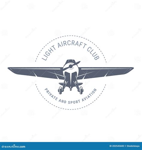 Aviation Emblem Set Badges Or Logos Vector Illustration