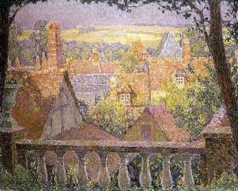 Painting By Henri Le Sidaner Gerberoy Seen From His Garden Picture