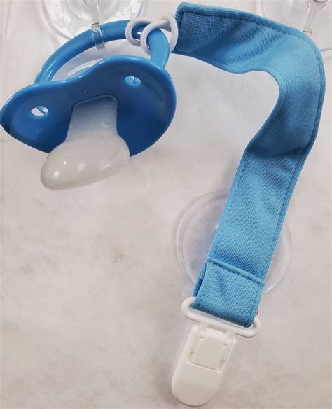 Adult Pacifier With Strap And Clip Etsy