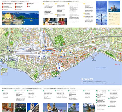 Vevey Hotels And Sightseeings Map - Ontheworldmap.com