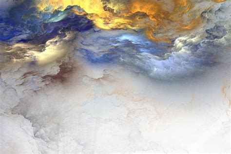 Colorful Painting Clouds Landscape Wall Mural Art Design