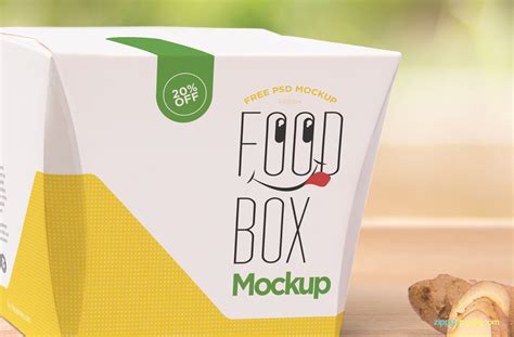 Free Realistic Lunch Box Mockup Zippypixels