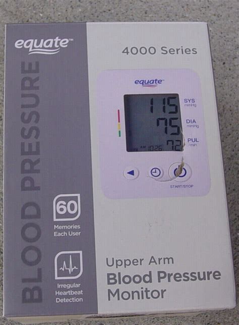 Equate Series Upper Arm Digital Blood Pressure Monitor Etsy