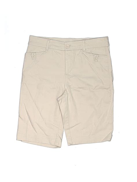 St John S Bay Solid Ivory White Shorts Size 6 63 Off ThredUP