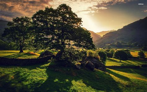 Great Langdale In The Lake District National Park Wallpaper Peak