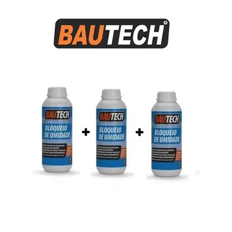 Kit Bloqueio De Umidade Bautec 1L 3 Unidades Bautech