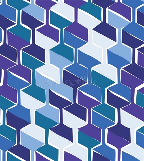 Blue Hexagonal Pattern Stock Vector Illustration Of Brochure 34996876