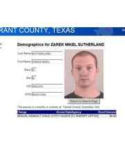 Zarek Mikel Sutherland Arrested Booked Arrest Files