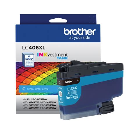 Cartucho De Tinta Brother LC406XLCS LC406XLC Ciano MFCJ6955DW