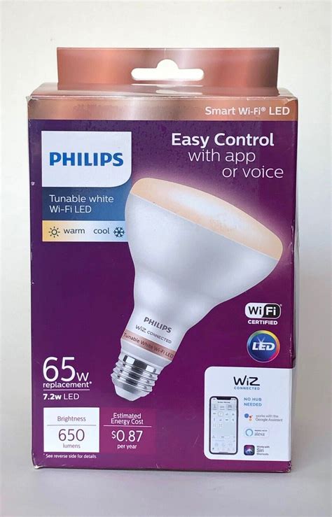 Tunable White Br30 Led 65w Equivalent Dimmable Smart Wi Fi Wireless Light Bulb Artofit