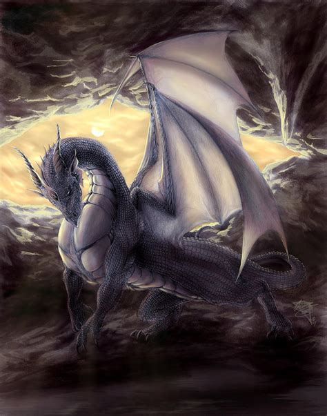 Cave Dragon Painting by Rob Carlos - Fine Art America