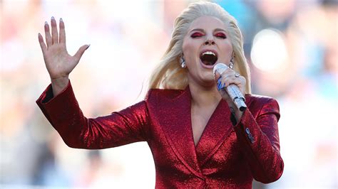 Nailed It Lady Gagas National Anthem Performance Is Total Perfection