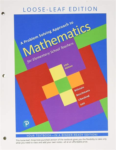 Amazon A Problem Solving Approach To Mathematics For Elementary