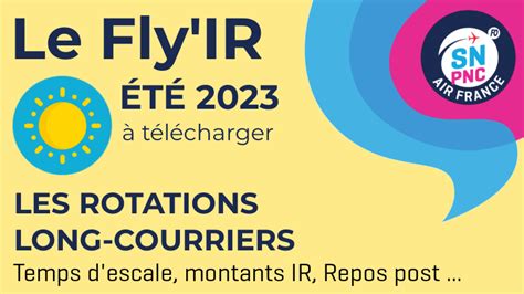 Le Fly IR ÉTÉ 2023 SNPNC FO