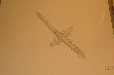 Camille's Sword of the Dragon Slayer Art Pencil Drawing