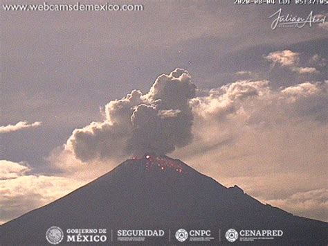 REGISTRA POPOCATÉPETL UNA EXPLOSIÓN DURANTE LA MADRUGADA Sistema