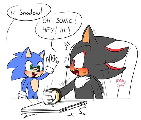 Sonic and Shadow Comic Art