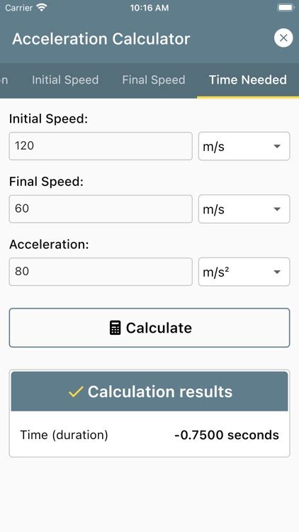 Acceleration Calculator By Bhavinkumar Satashiya