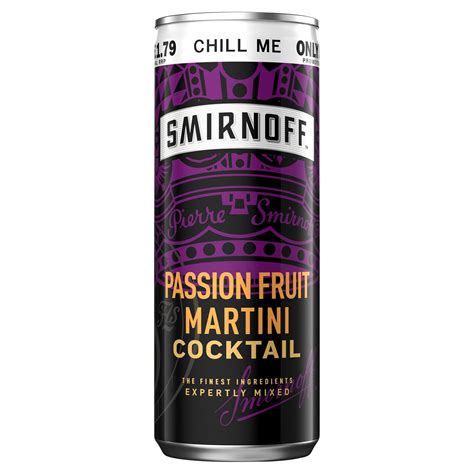 Smirnoff Passion Fruit Martini Cocktail Ml Ready To Drink Premix Can