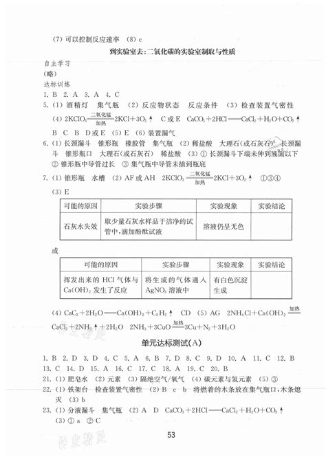 2021年初中基础训练八年级化学下册鲁教版54制山东教育出版社答案——青夏教育精英家教网——