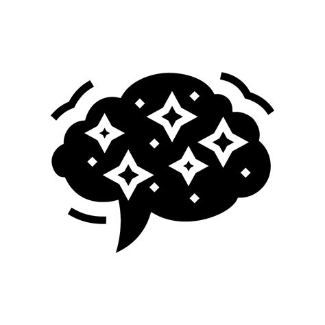 Inspiration Speech Bubble Glyph Icon Vector Illustration 33064335