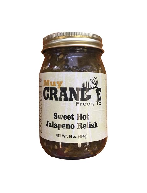 Muy Grande Sweet Hot Jalapeno Relish 16 Oz — Muy Grande