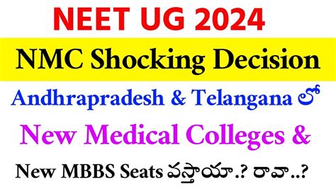 Neet Ug Nmc Shocking Decision New Medical Colleges Mbbs