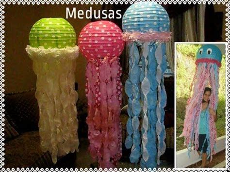 Como Hacer Medusas O Aguaviva Con Lamparas Redondas De Papel Jellyfish