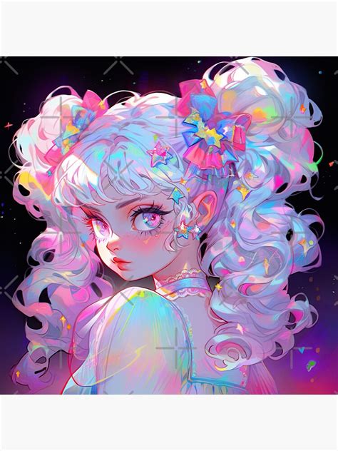 "Beautiful Celestial Pink Pigtails Anime Girl" Sticker for Sale by ...