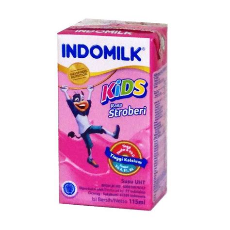 Jual Indomilk Uht Kid Strawberry Ml Shopee Indonesia