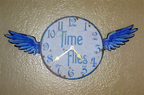 Time Flies Clock Fun And True Clock Wall Clock Decor