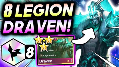 8 Legion ⭐⭐⭐ Draven Tft Set 5 5 Guide I Teamfight Tactics Best