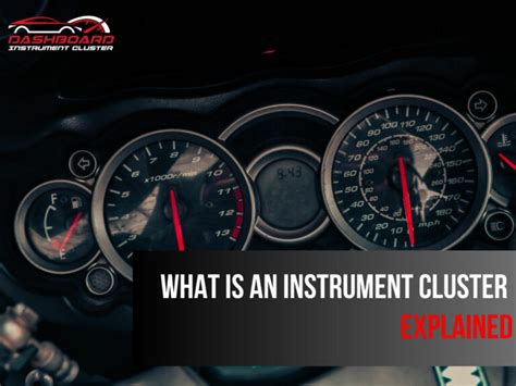 What Is An Instrument Cluster Explained | Dashboard Instrument