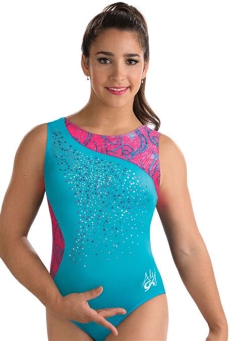 Blue And Pink Aly Raisman Gk Leotard Pretty Leotards Leotards