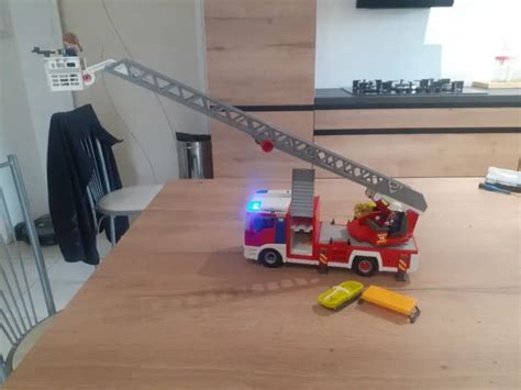 PLAYMOBIL CAMION DE pompiers 4820 la grande échelle EUR 14 00 PicClick FR