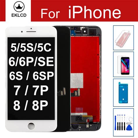 For Iphone 6 6s 7 8 Plus 5 5s 5c Se 2020 Lcd Display Touch Screen Digitizer Assembly Replacement