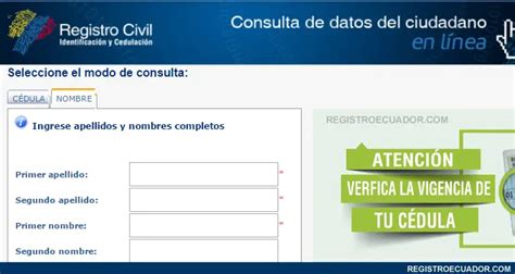 Como Saber El N Mero De C Dula De Una Persona En Ecuador