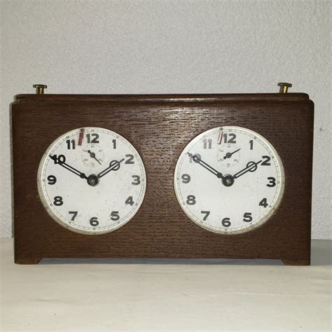 Weird Antique Chess Clock - Wood - Catawiki