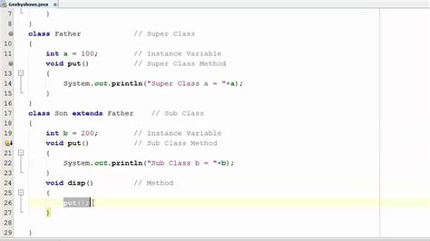 137 How A Subclass Can Hide Method Of Super Class In Java Programming Hindi Youtube