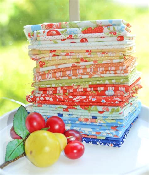 Moda Fabrics Fruit Cocktail Jelly Roll By Fig Tree Co Jr Emerald