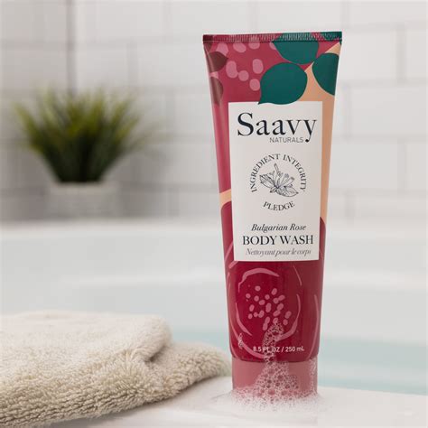 Natural And Organic Body Wash Bulgarian Rose Saavy Naturals