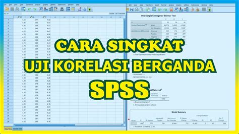 Full Interpretasi Output Spss Uji Korelasi Berganda Dengan Spss Youtube