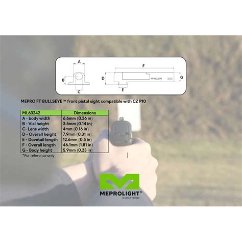 Meprolight Mepro Ft Bullseye Pistol Front Cz P10 G Brownells Iberica