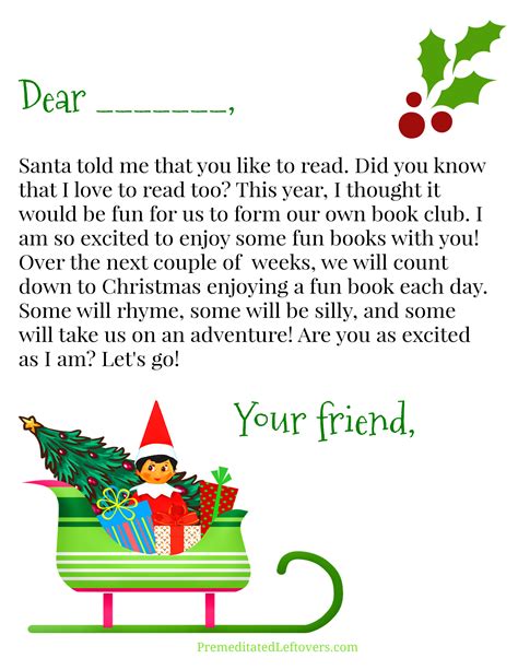 Elf On The Shelf Printable Letter