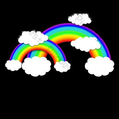 Cloud Gradient Rainbow Clipart Psd Png Images Free Download Pikbest