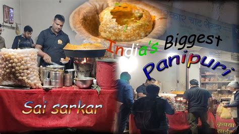 Most Popular Pani Puri Wala In INDORE Famous Big Size VOLCANO PANIPUR