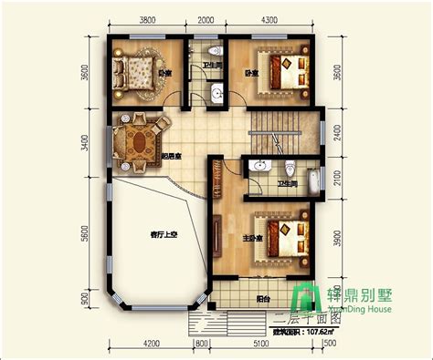 10x13米三层实用农村建房图纸新农村复式客厅楼房设计图 轩鼎房屋图纸手机版