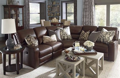 Brown Leather Sectional Living Room Ideas – HomeDecorish